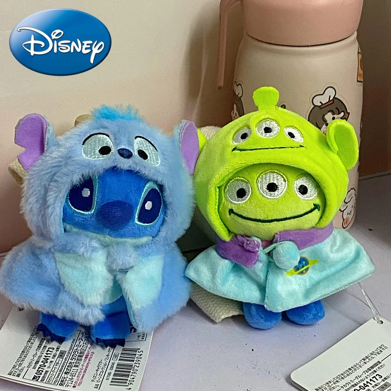 

10 см Disney аниме Стич инопланетянин клубничный медведь плюшевая поддельная Кукла Одежда милое мультяшное украшение праздничный подарок