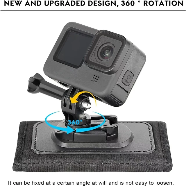 Sac à dos bandoulière 360 °   Support rotatif à dégagement rapide pour GoPro Hero 13 12 11 10 9 Insta360 DJI Osmo, accessoires de caméra d'action 3
