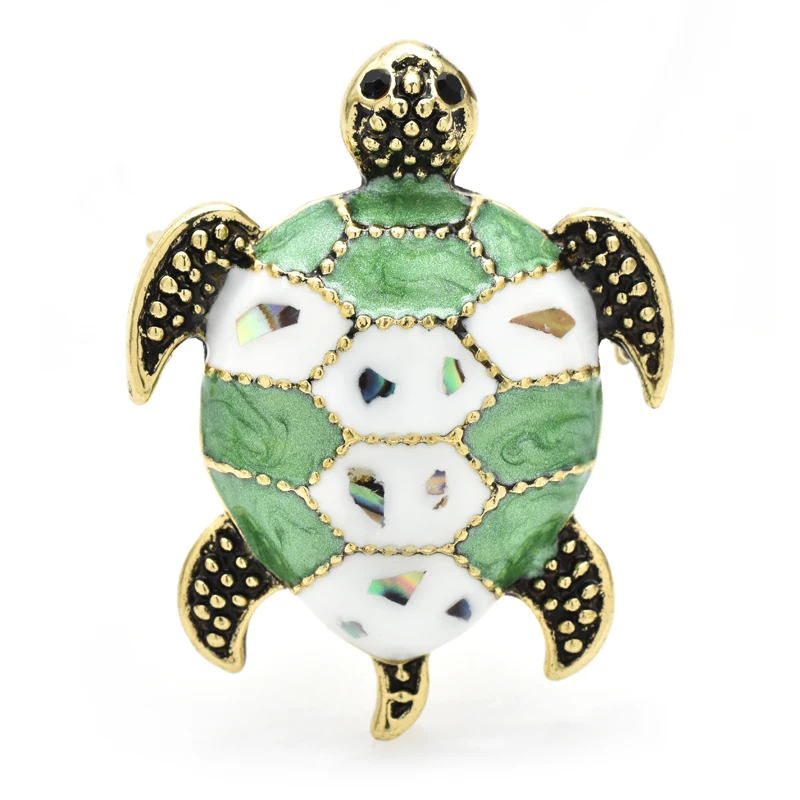 

Wuli&baby Vintage Enamel Turtle Brooches For Women Unisex 2-color Good Quality Cute Animal Party Casual Brooch Pins Gifts