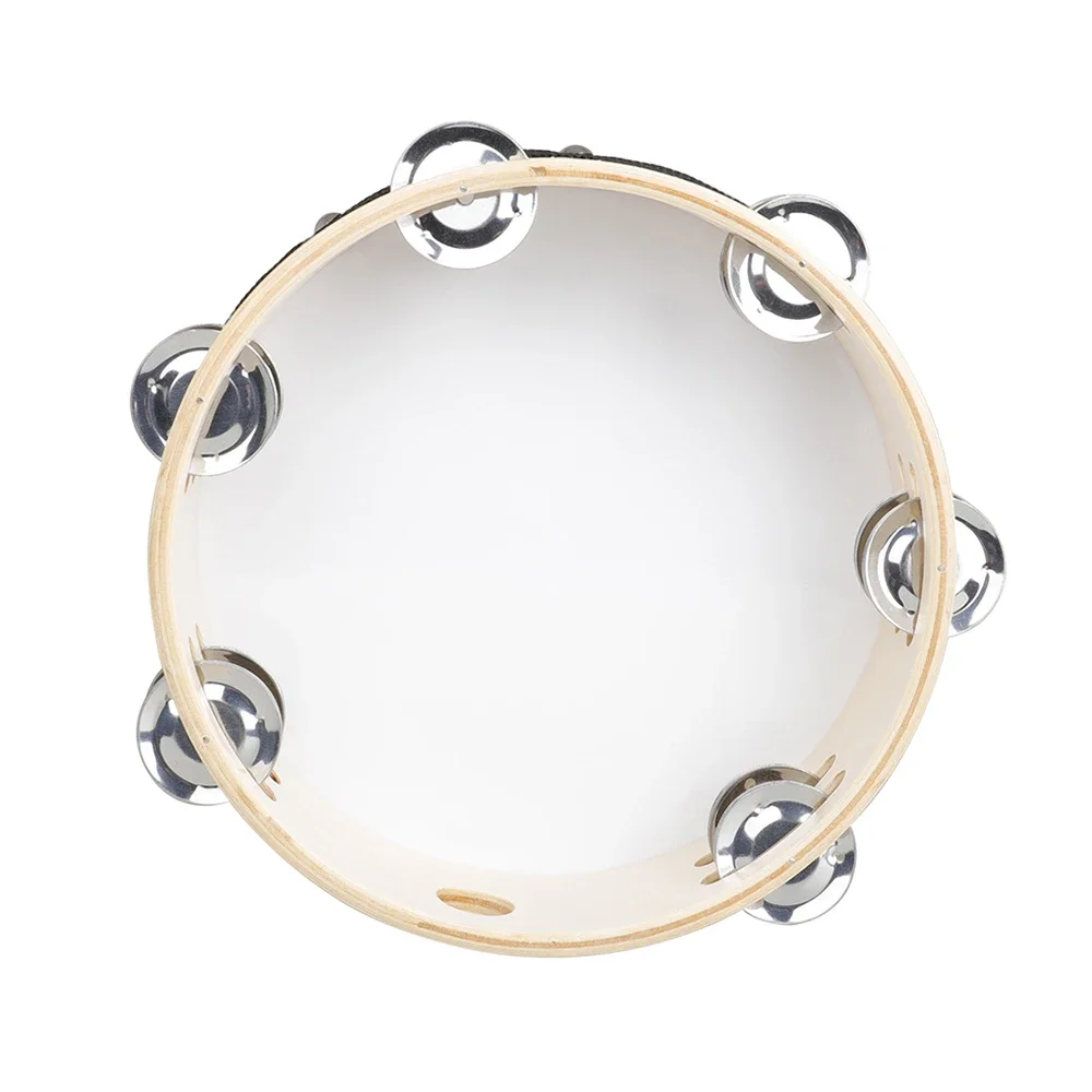 8 Inch Tambourine Peace Pigeon Hand Held Tambourine Drum Bell Percussion Musical Educational Instrument for KTV Party Kids Games hand tambourine,percussion instrument