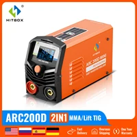 2 IN 1 Welding Machine For Household HITBOX ARC200D 220V IGBT Compact Inverter Welder LCD Digital Display ARC LIFT TIG 1