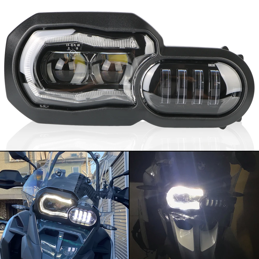 12v Motorcycle Headlights 6000k 3600lm 110w Led Lights Projector