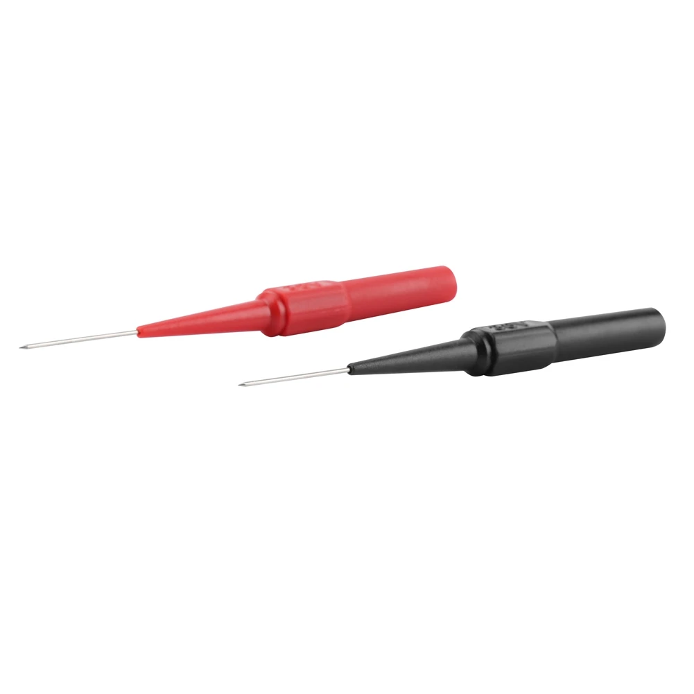 Test Probes Insulation Piercing Needle for Multimeters Red Black Color 1 Pair