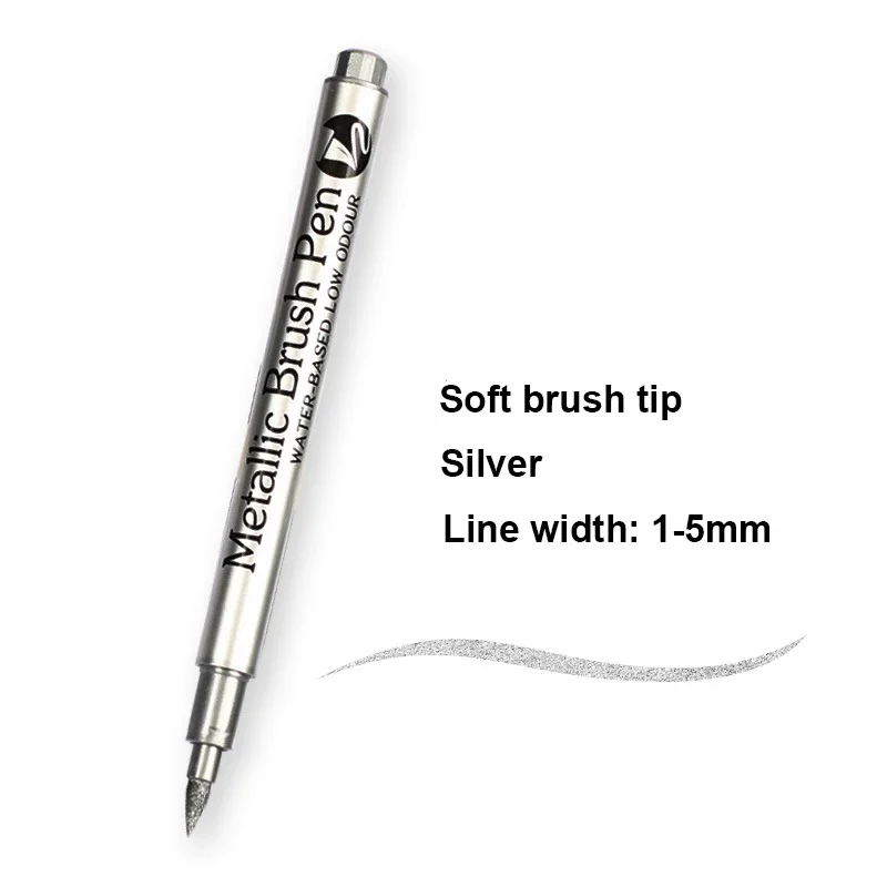 1Pcs Brush Silver