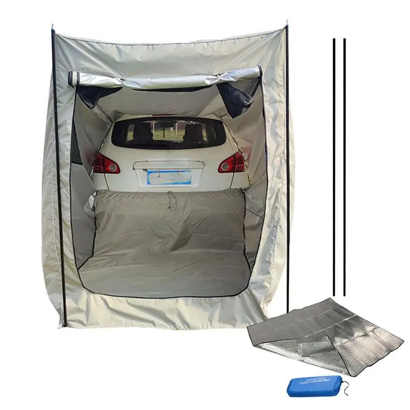

SUV Tent Camping Waterproof Oxford Cloth SUV Trunk Tent Large Capacity Multifunctional Camping Tent With Floor Mat For Car Small