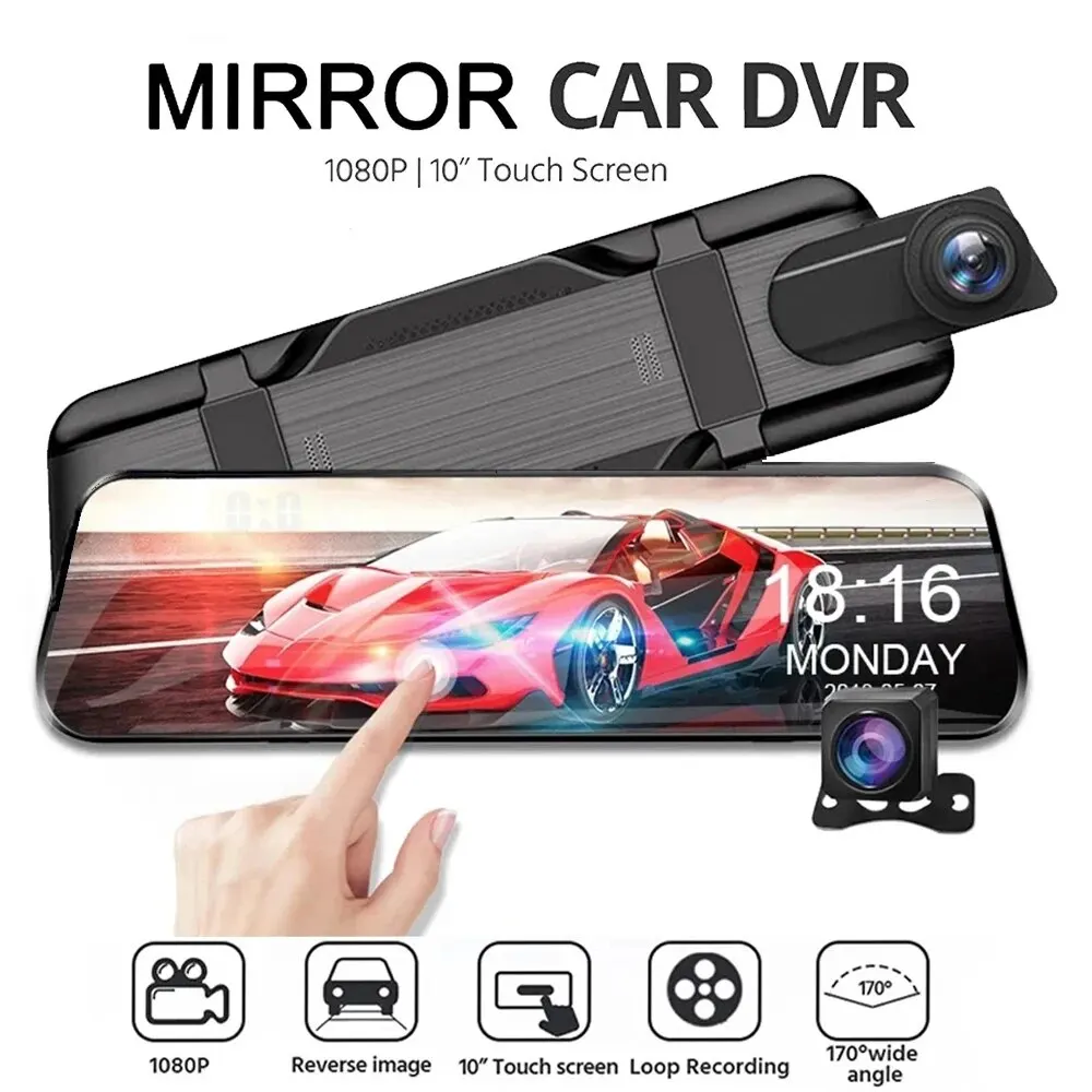 Specchietto Retrovisore Per Auto Dash Cam Specchietto Per Auto Black Box Car Dvr Dash Cam Per Auto Auto Registrar Stream Reraview Black Box