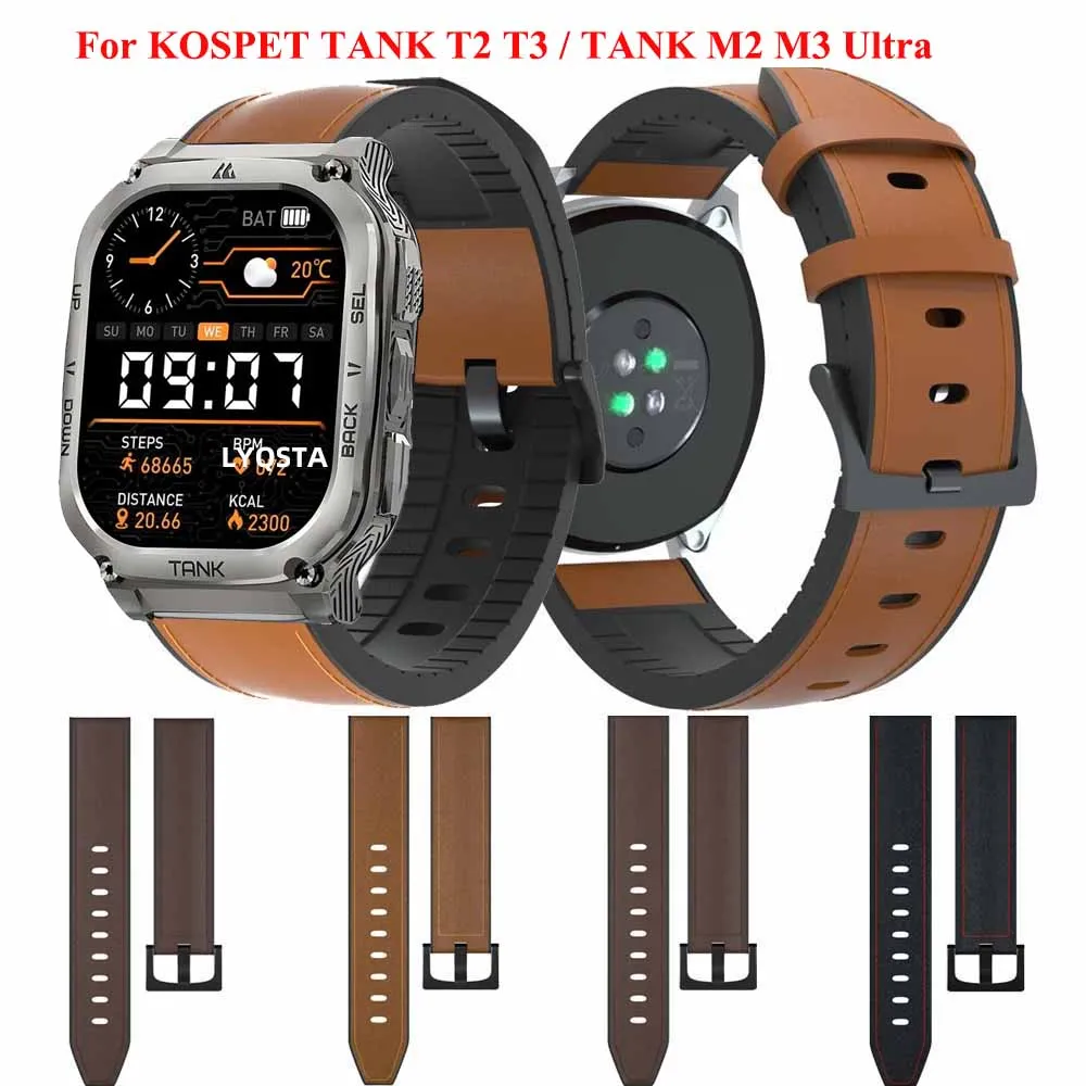 Blueshaweu Cinturino in acciaio inox massiccio da 22 mm, compatibile con smartwatch militare KOSPET Tank M3, Tank M3 Ultra, Tank T3 Ultra, Tank T2, Tank M2 Military Smart Watch/AMAZTIM M3, M3 Ultra