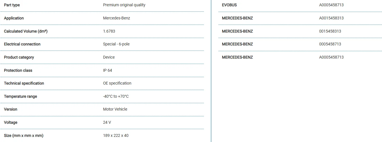 ECAS-Fernbedienungseinheit für M-Ben LKW 4460563340 A0005458713 A0015458313 0005458713 – Detail 1