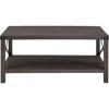 Sedalia Modern Farmhouse Metal-X Coffee Table, 1 Pack, Sable Grey 4