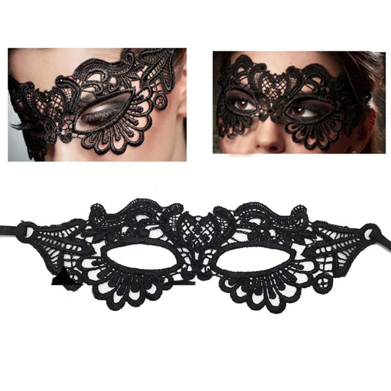 

Black Queen Lace Mask Embroidery Appliques Party Carnival Mask Woman Accessories Wedding Mask Halloween Masquerade Mask
