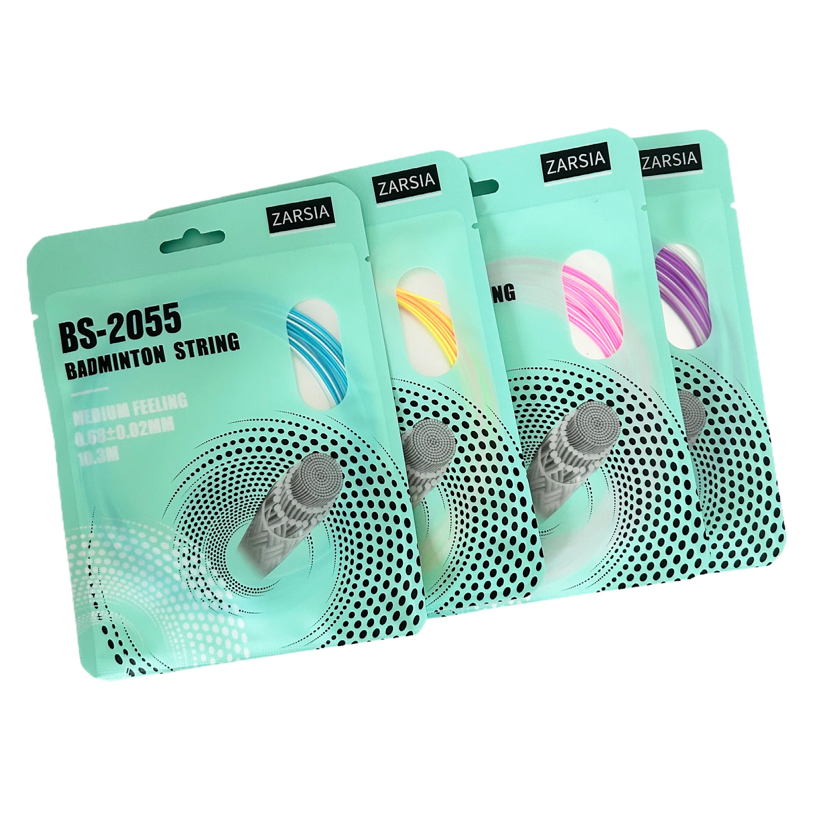 TOPO PA-2055 훈련 배드민턴 스트링, 내구성이 뛰어난 배드민턴 라켓 스트링, 0.70mm 10M 5개