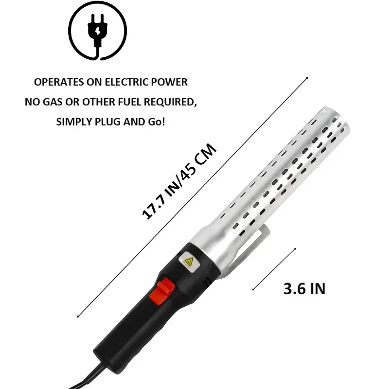 BBQ Starter Charcoal Lighter Electric Firelighter for Kamado Barbecue Grill Fire Tools Quickly Ignite BBQ Smoker Grill bbq lighting tools
