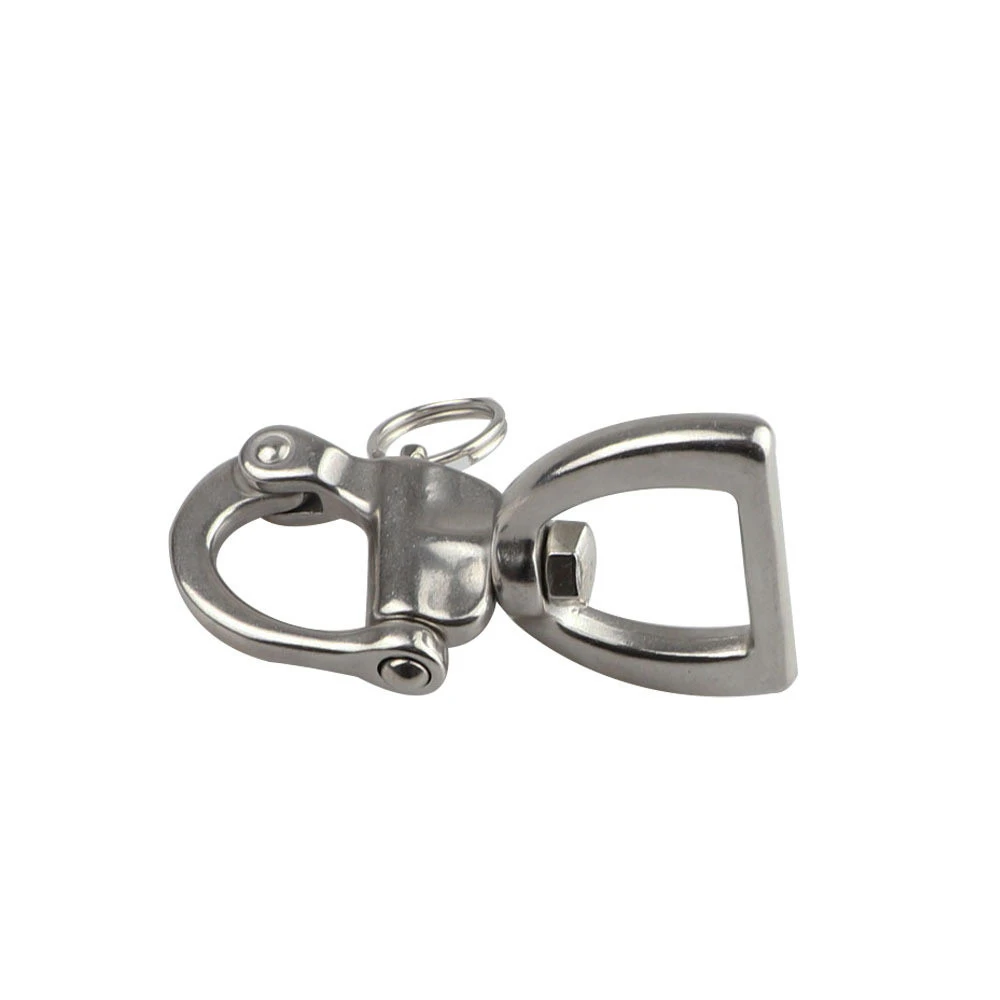 Mayitr-316 Stainless Steel Swivel Shackle, Quick Release Boat Anchor Chain, Eye Shackle, Snap Hook for Marine Architectural
