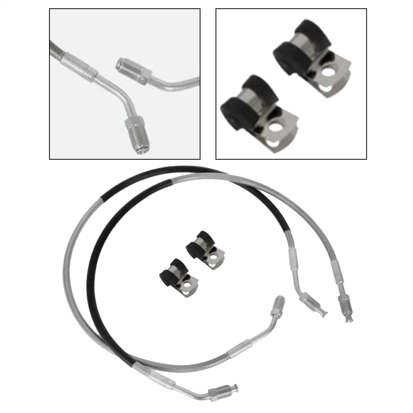 Front Left Right Brake Hose Line 1930752 1930753 Replace for Polaris ATV Sportsman 335 400 500 Big Boss 250 300 350 400 500