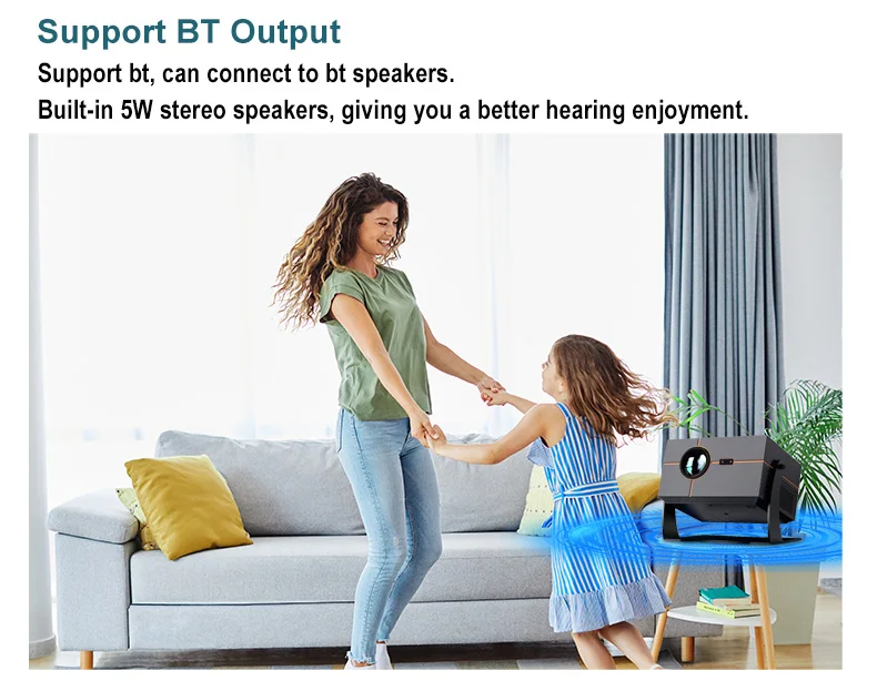 Stunning Android 12.0 Smart Projector With 1080P Clarity