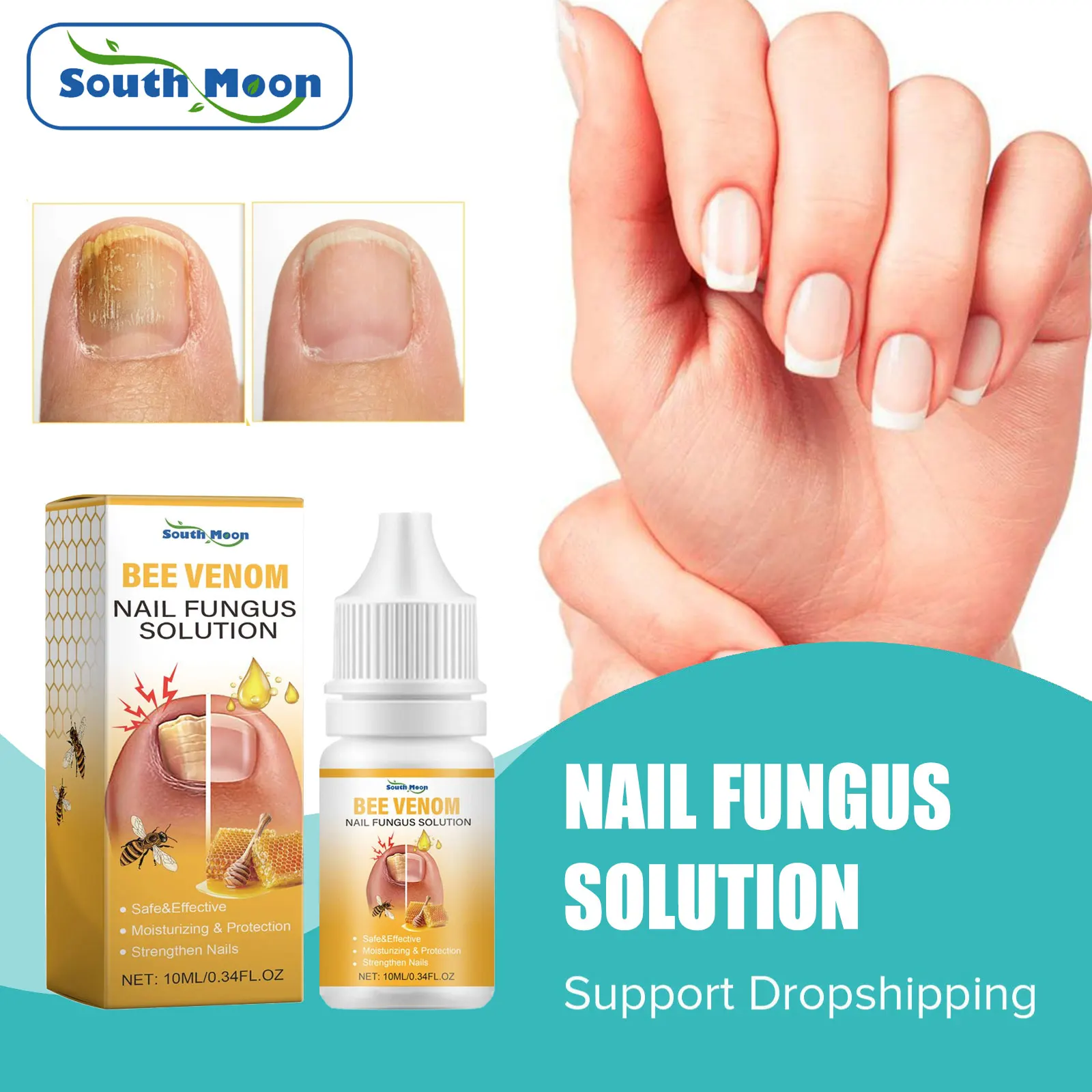 

South Moon Anti Onychomycosis Essence Nail Infection Ingrown Removal Toenail Thickening Bright Paronychia Nail Repair Solution