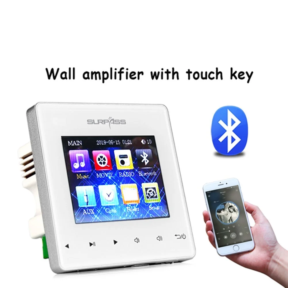 TopBackgroundMusicSystemHomeHotelArchitectureVillaAmplifierPanelBluetoothConnection