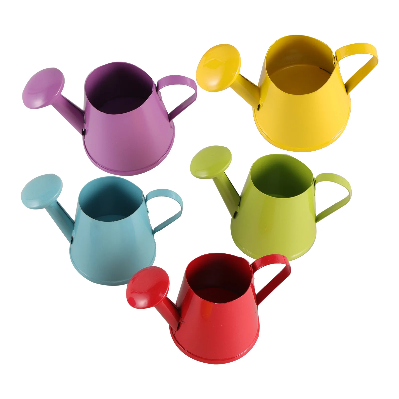 

5 Pcs Vase Mini Vases Cans Toy for Plants Mini Outdoor Metal Jug Device Child