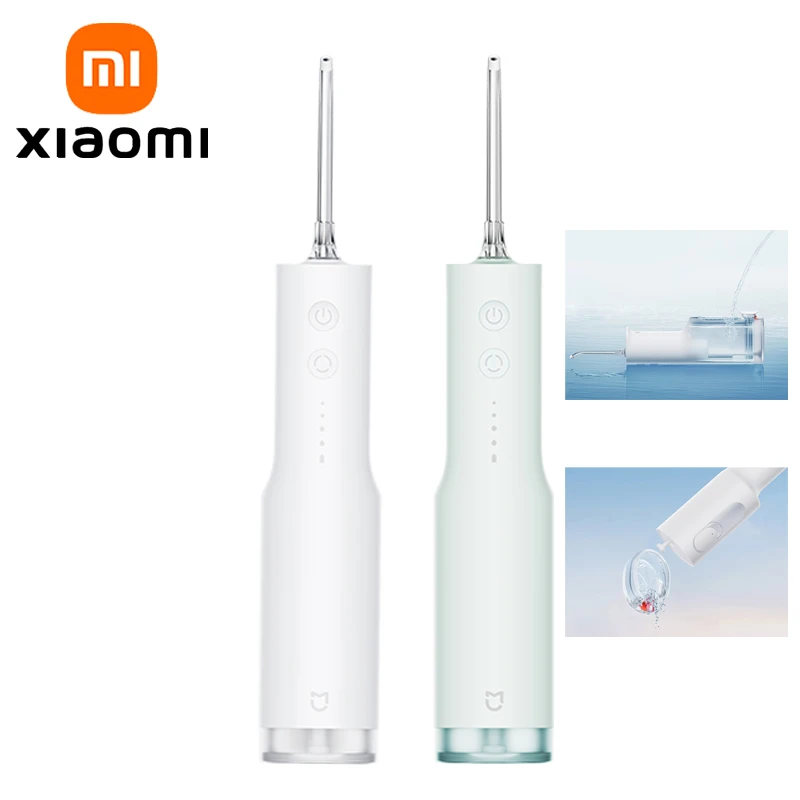 

XIAOMI MIJIA F300 Portable Oral Irrigator Dental For Irrigator Teeth Water Flosser Bucal Calculi Oral Cleaner water thread Teeth