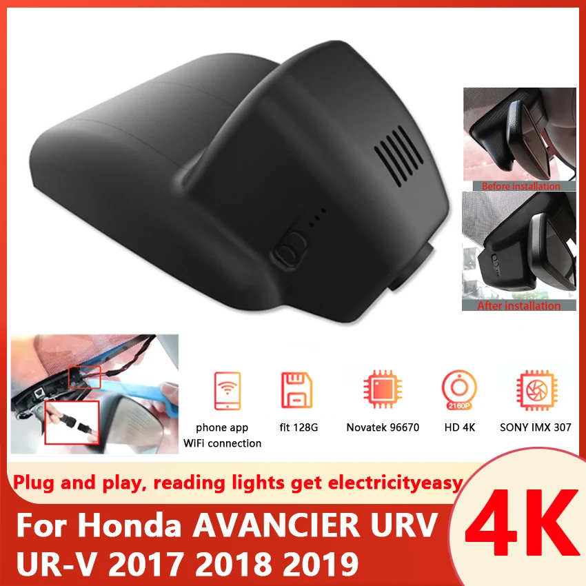 

Автомобильный видеорегистратор, Wi-Fi, Full hd 2160P