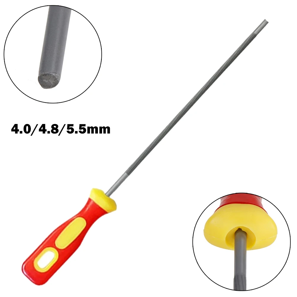 

1Pcs Round High Carbon Steel Sharpening Chainsaw Saw Chain Files Sharpener For Woodwork Chainsaw File 4/4.8/5.5mm