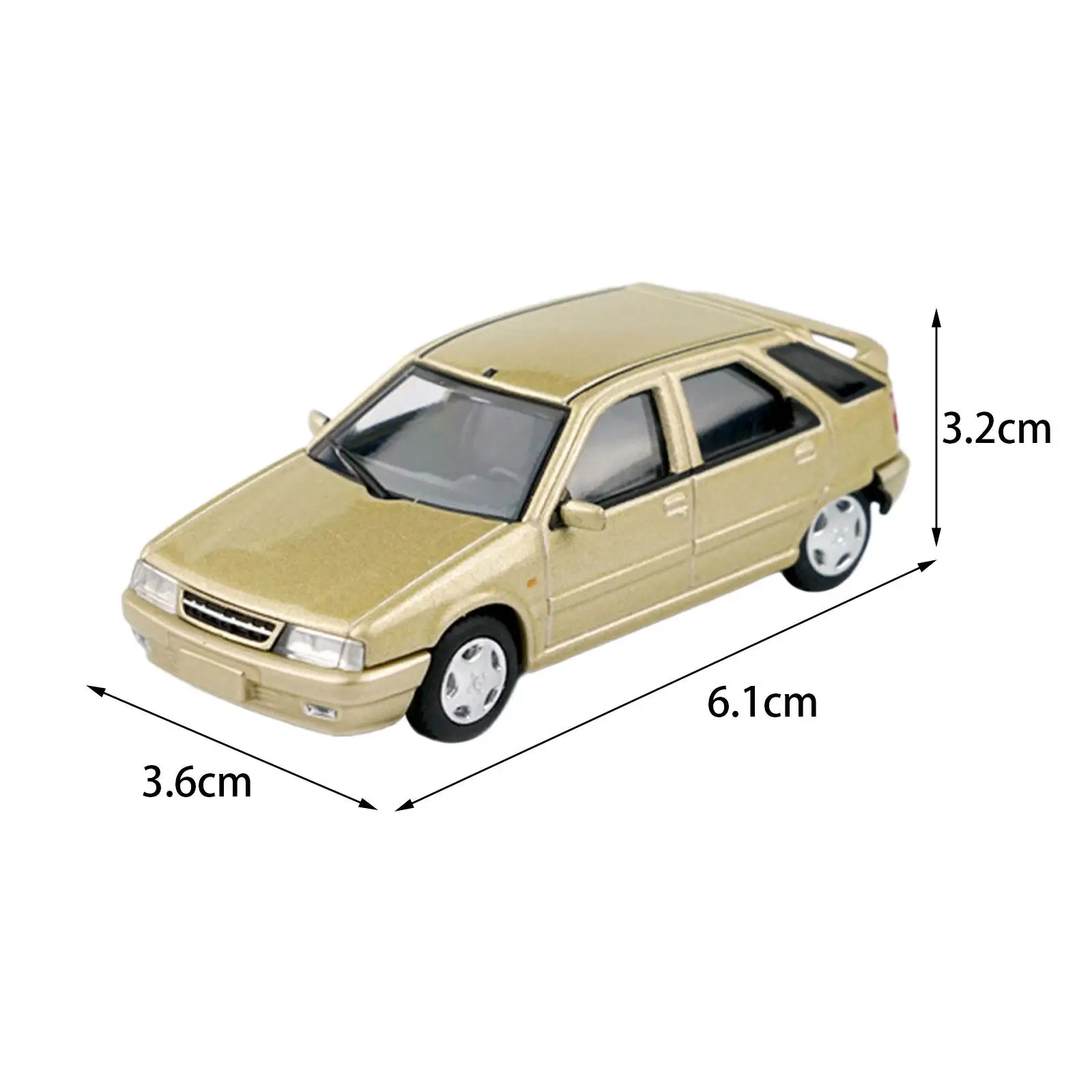 

1/64 Car Model Alloy Casting Realistic Diecast Model Car Collectible Toy Car for Vehicle Furnishings Gift Display Role Play