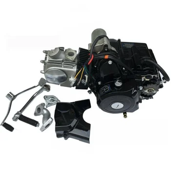 Motore da 125cc, doppio avviamento (elettrico + a pedale), frizione manuale, resistente ed efficiente dal punto di vista del consumo di carburante, installazione universale.