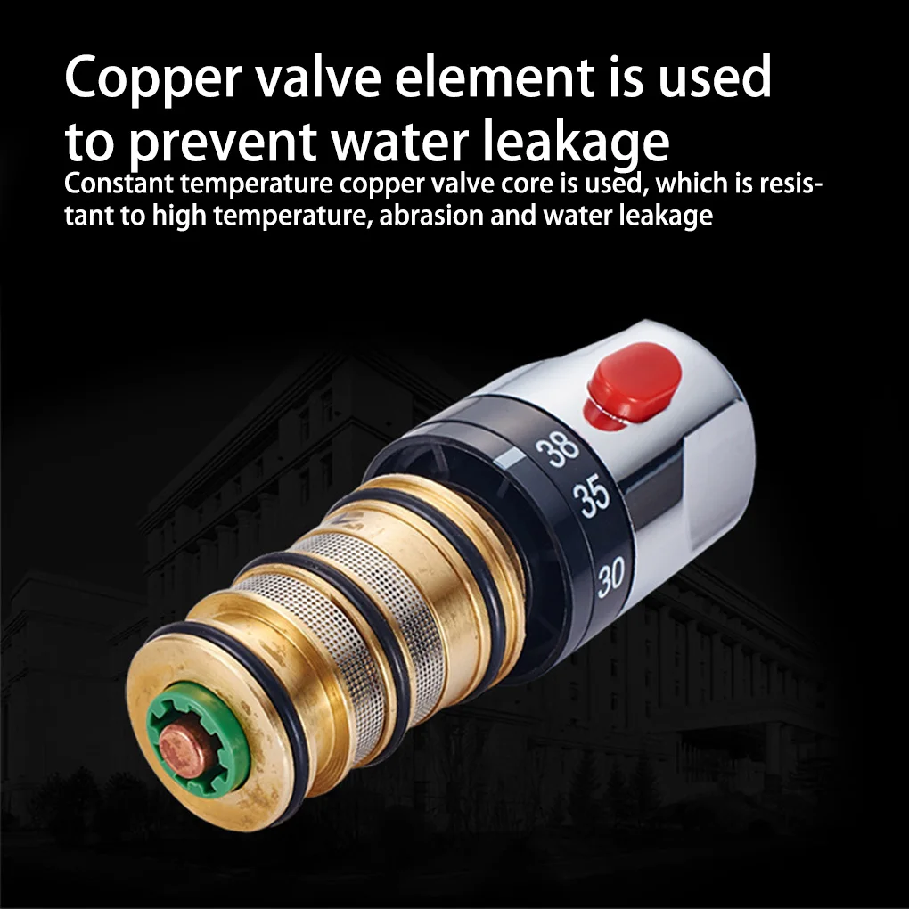 

Thermostatic Faucet Valve Adjustable Leakproof Tap Valves Accessories