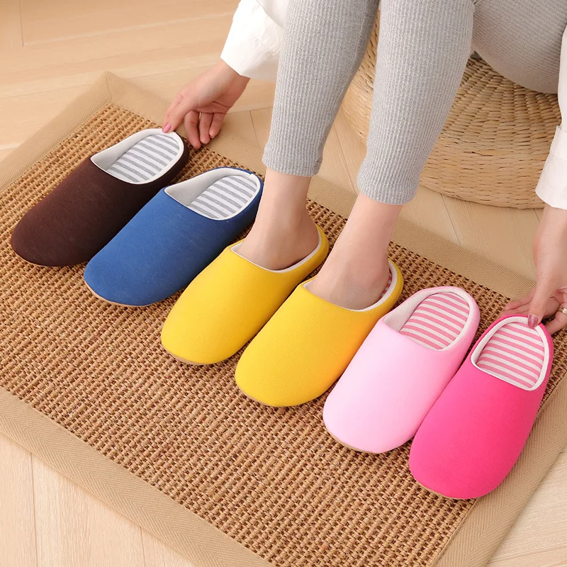 

Slippers for Women Shoes Indoor House Plush Soft Cute Cotton Shoes Non-slip Floor Home Slippers Women Slides for Bedroom Shoes