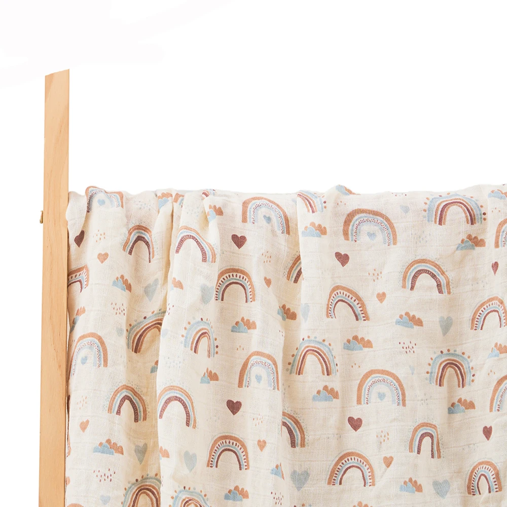 Kangobaby #My Soft Life# New Design Bamboo Cotton Muslin Swaddle Baby Blanket Nursing Cover Super Comfortable Newborn Wrap 3