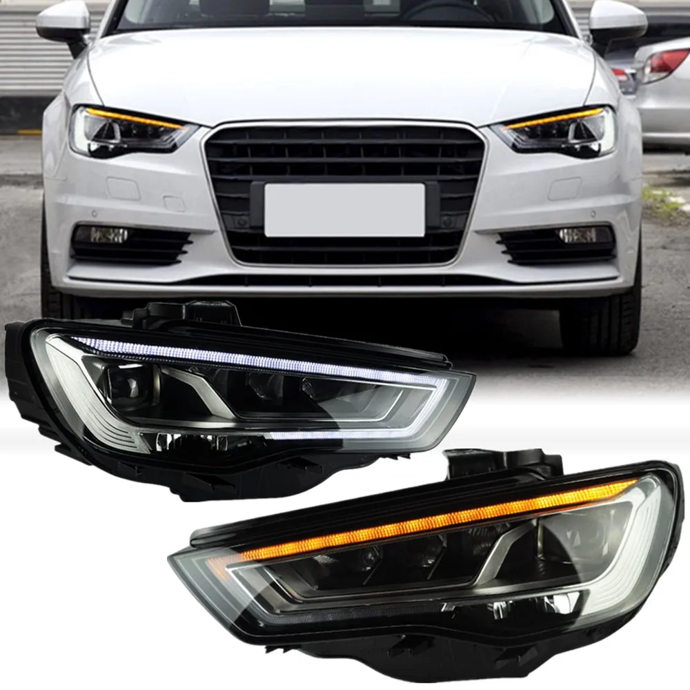 

Car Accessories Headlamp For Audi A3 Headlights 2014 2015 2016 A3 8V LED Headlights Projector Lens Front DRL Lights Assembly
