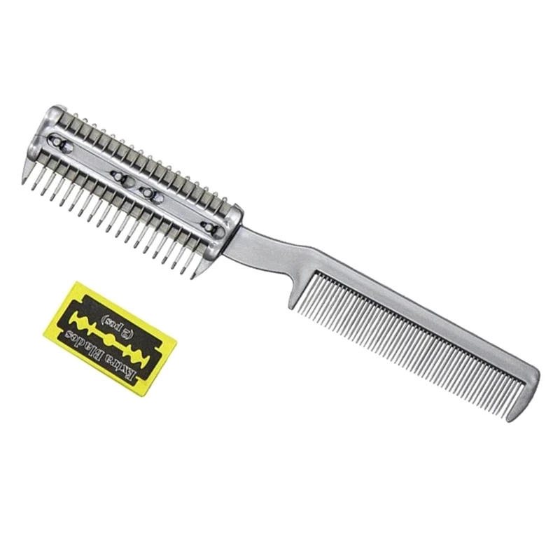 

for Cat Grooming Comb Plastic Double-Head Trimmer Pet for Razor Combs with Metal Dropship