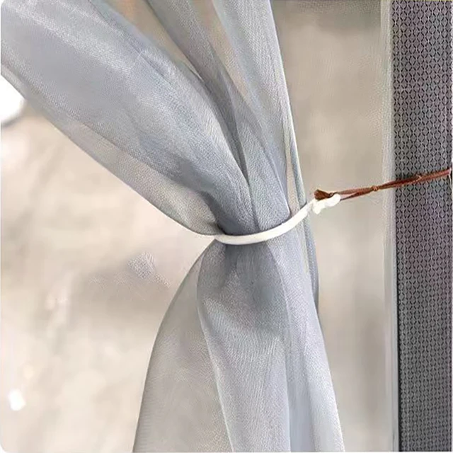 Gray magnetic mosquito net,custom sized curtains,door screen,invisible net,Magnetic self-priming screen door，Mosquito prevention 4