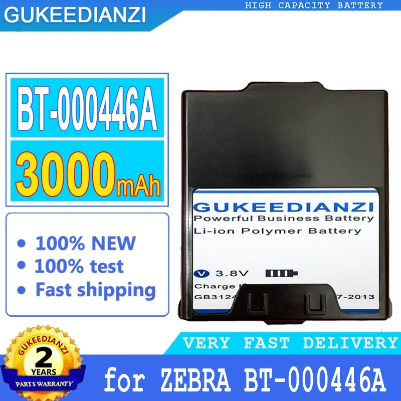 

GUKEEDIANZI Battery for ZEBRA BT-000446A, 3000mAh, Big Power Battery, BT000446A