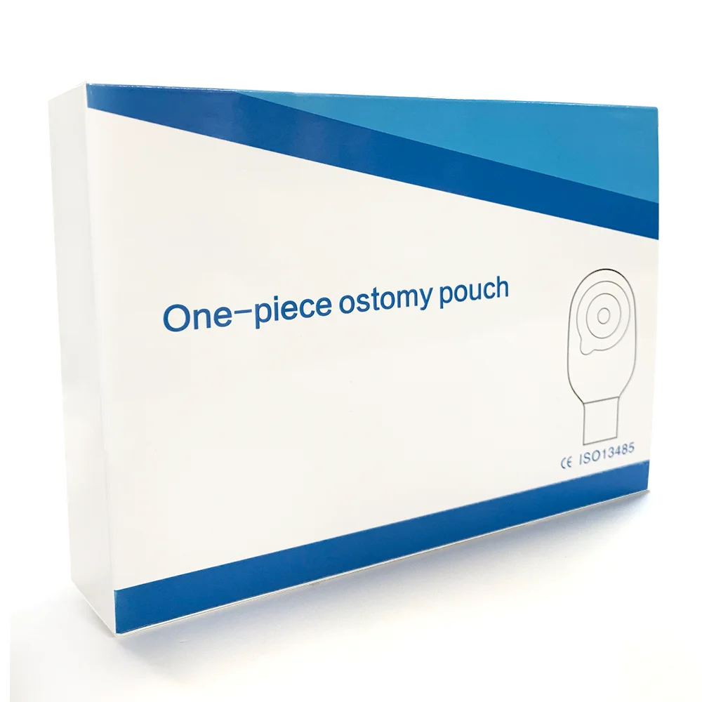 Colostomy Bags 20pcs Ostomy Supplies One Piece Drainable Pouches with Clamp Ileostomy Stoma Care