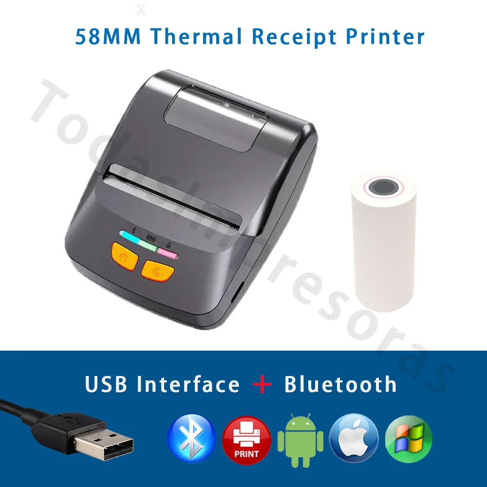 POS58 Portable Mini autocollant Bluetooth étiquette Imprimante à reçu  thermique Android - Chine Mobile, de l'imprimante Imprimante thermique  portable