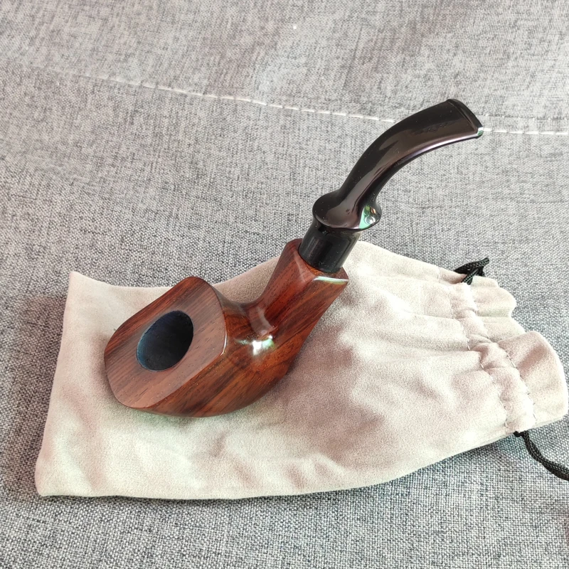 Tobacco Pipe Herb Smoking Pipe Smoking Pipe Handicraft Pipe Sandalwood Wood 1pcs