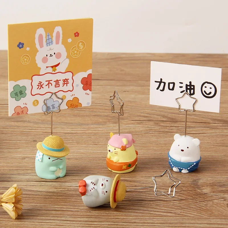 Desk Memo Holder Creative Desktop Crafts Desk Ornaments Envelop Holder Animal Desk Memo Holder Photo Card Message stand Photo Stander