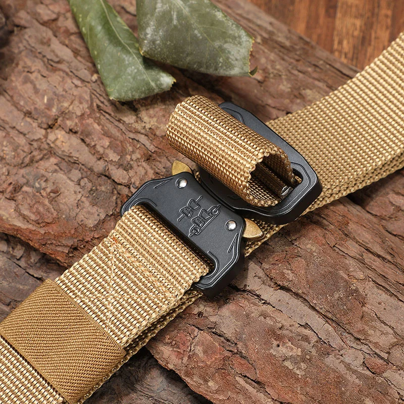 FRALU New Nylon Belt Men Army Tactical Belt Molle Military SWAT Combat Belts Knock Off Emergency Survival Waist Tactical Gear