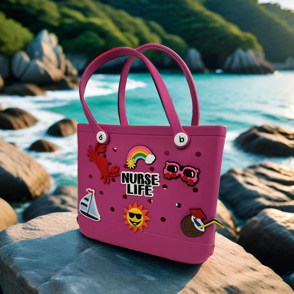 Cartoon Beach Bag Accessories, Tote Bag Hanging Accessories, Sun Eyes Summer Bag Decoration Accessories
