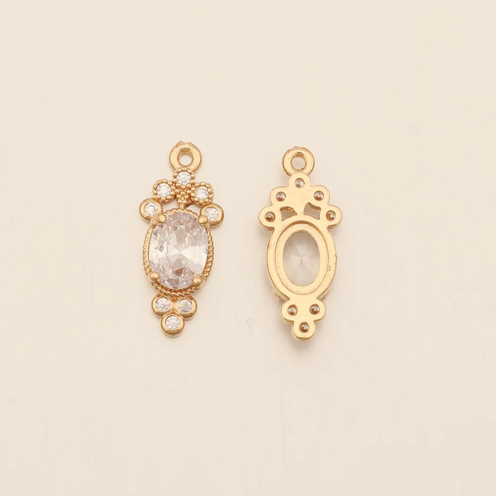 Cordial Design 9*20MM 50Pcs CZ Charms/Hand Made/Flower Shape/DIY Jewelry Making/Jewelry Findings & Components/Rhinestone Pendant 21 Cordial Design 9*20MM 50Pcs CZ Charms/Hand Made/Flower Shape/DIY Jewelry Making/Jewelry Findings & Components/Rhinestone Pendant - cordial