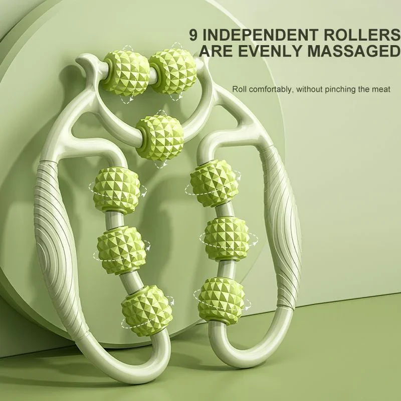 Massage Relax Circular Leg Clamp 12 Rounds Trigger Point Roller Massager Slimming Muscle Stretching Relaxation Massage Equipment