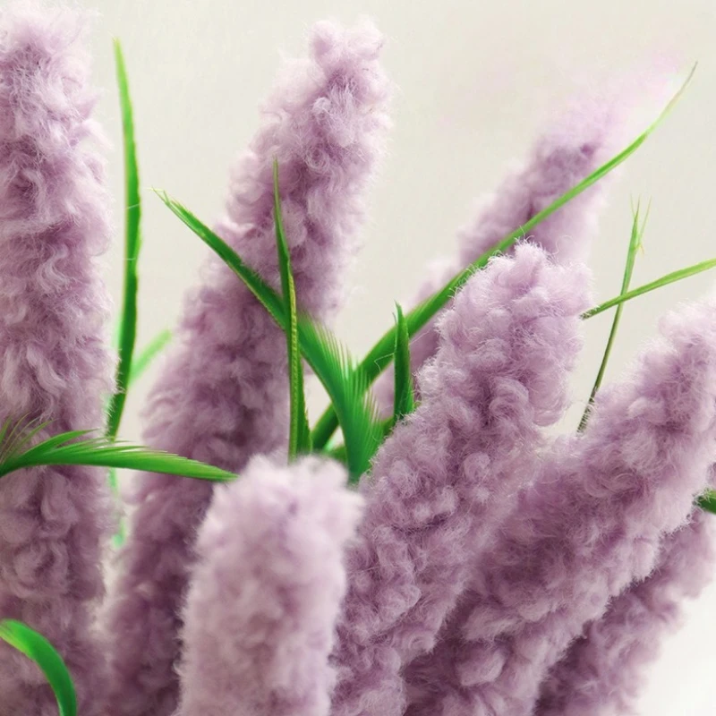 Cat Teaser Toy lavender Interactive Kitten Toy Playing Cat Stick Scratch Rope Toys Cat Accessories 5