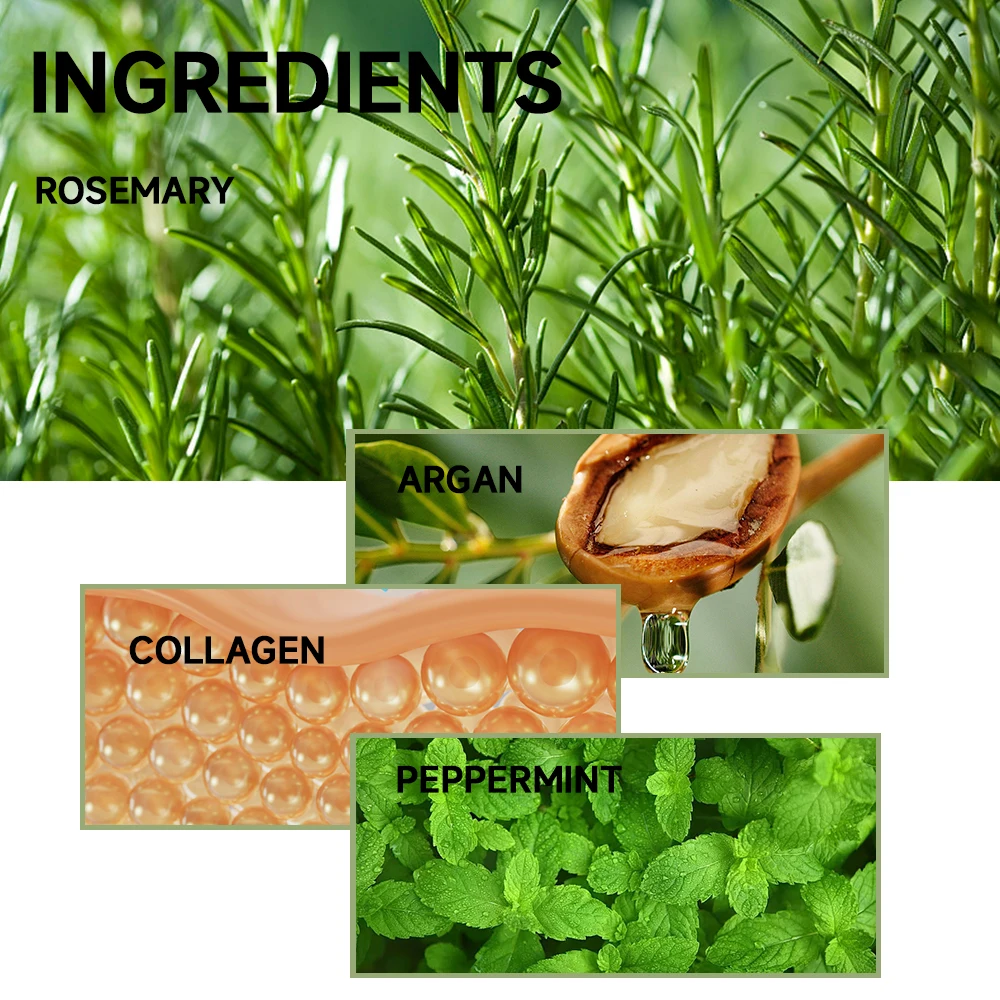 YOUNGCOME Rosemary Serum Conditioner for Hair Repair Mask Nourish Scalp Treatment Rosemary Essential Oil for Hair Care Shampoo