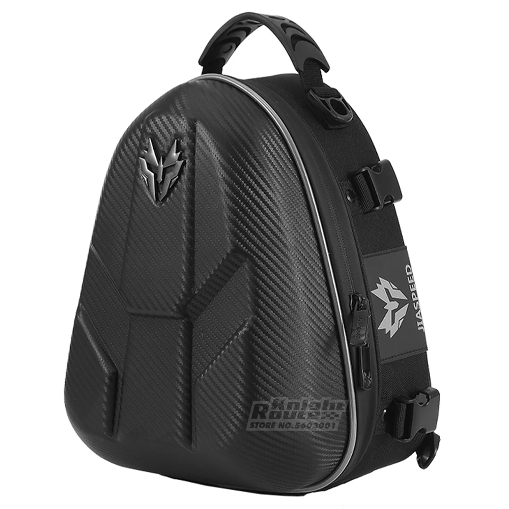 Motorcycle Bag Carbon Fiber Expandable Motorbike Luggage Suitcase
