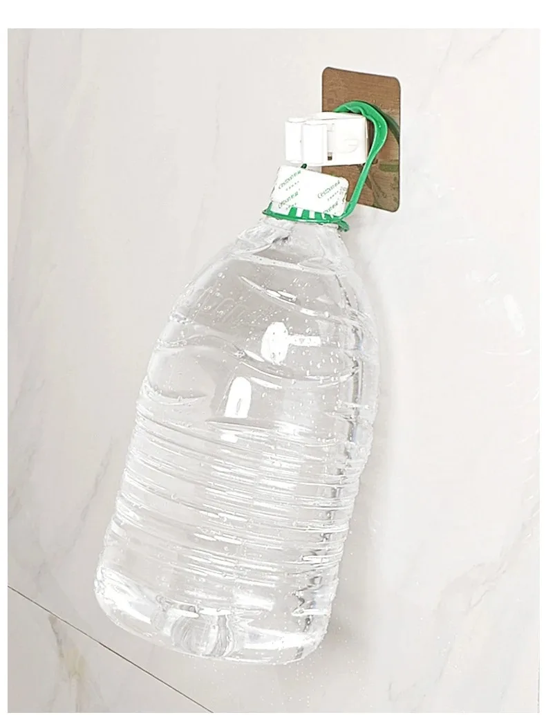 Description Picture 4 of item1-10pcs Mop Holder Multi-Purpose Hooks Self-adhesive Wall Mounted Mop Organizer Rack Broom Hanger Kitchen bathroom Strong Hooks