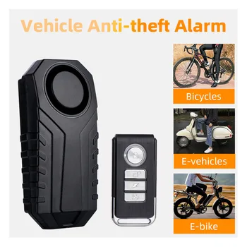 Vehicle Vibration Anti-theft Alarm Set With Wireless Remote Control&Triangle Bracket IP65 Waterproof Dustproof 30m Distance
