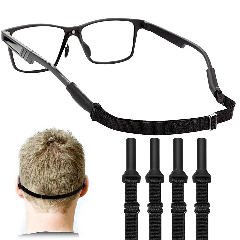 Sports Glasses Anti-slip Rope Adjustable Glasses Rope Fixing Strap Sunglasses Chain For Adults And Children