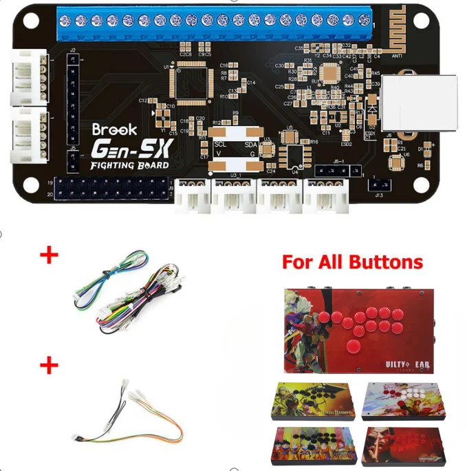 Brook Gen-5X Fighting Board Multi-Platform Controller with RGB-LED
