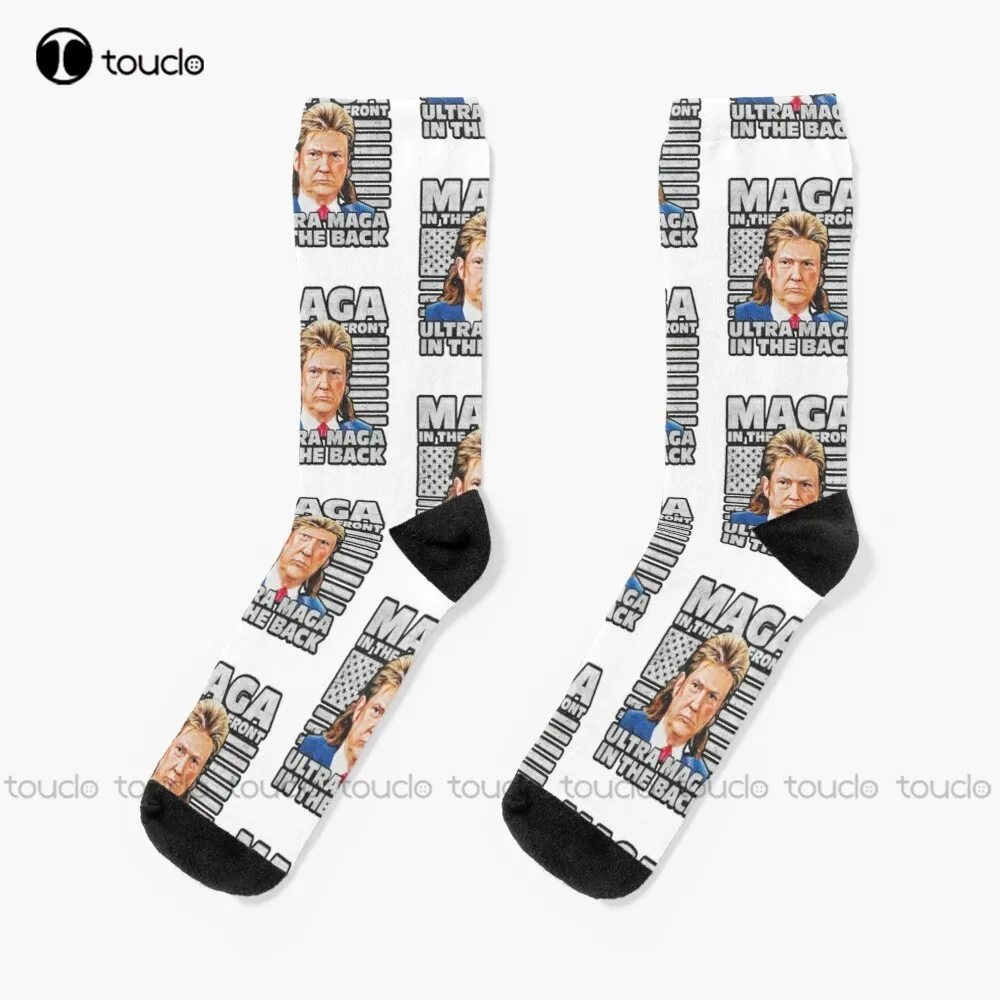 

Ultra Maga Proud Socks Trump 2024 Winter Socks 360° Digital Print Fashion Creative Leisure Funny Art Abstract Oil Painting Socks